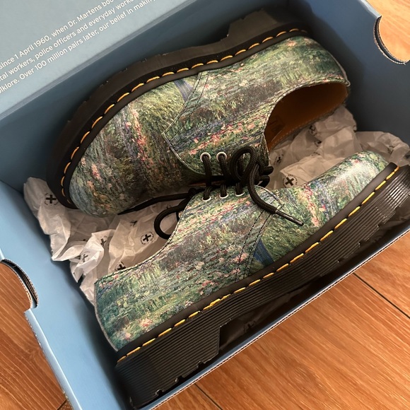 [dr martens x national gallery] NIB monet lily pond shoes - Picture 9 of 12